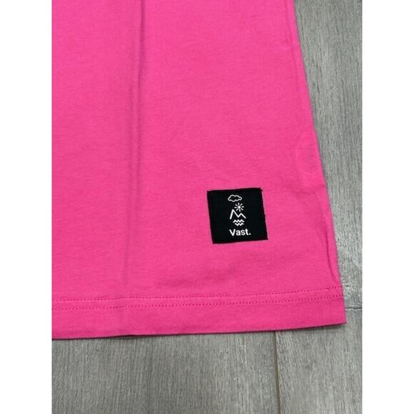NWT VastLife Womens Graphic Print T-Shirt Short Sleeve Crew Neck Pink Size M - Picture 3 of 11